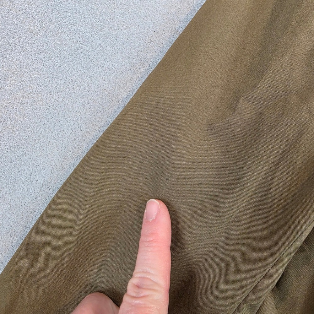 Everlane Womens Short Trench Coat Khaki Brown Double Breasted Cotton Jacket Sz S - Picture 2 of 9